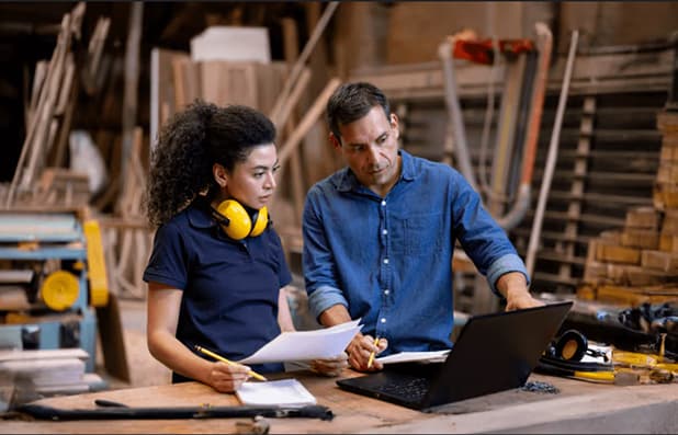 A student gaining hands-on experience in a community workplace